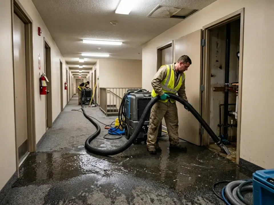 multi-unit-apartment-hallway-f-005 — frequently asked questions, Emergency Burst Pipe Water Extraction & Removal in Penbrook…